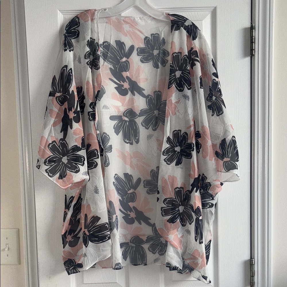 Floral Sheer Kimono Cardigan